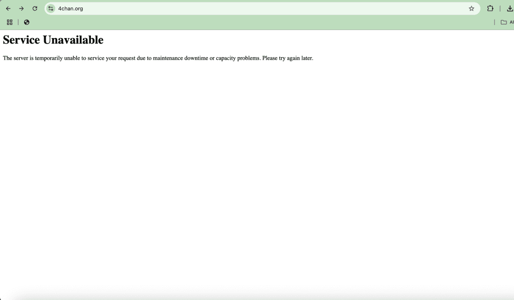 Service Unavailable